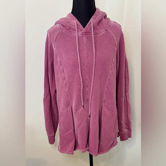 Anthropologie Tops - Anthropologie Mauve Hoodie Sweatshirt